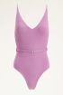 Pink swimsuit with belt | Swimwear | My Jewellery
