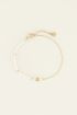 Witte kralen armband met initial | Witte armband | My Jewellery