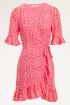 Roze wikkeljurk rode dots | My Jewellery