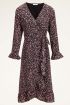 Roze midi jurk cheetah print | Jurkjes | My Jewellery