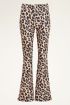 Beige flared pants panterprint | My Jewellery