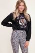 Lila flared pants met bloemen | My Jewellery