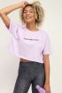 Lila crop t-shirt bisou | My Jewellery