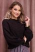 Zwarte trui met roze lurex draad | My Jewellery