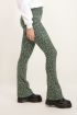 Groene flared pants met hartjes | My Jewellery