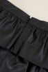 Zwarte leatherlook rok met laagjes | My Jewellery
