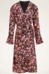 Roze midi wikkeljurk met bloemenprint | Midi jurken | My Jewellery