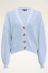 Blauw gebreid vest | My Jewellery