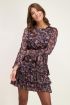 Zwarte jurk met paisley print & bloemen | My Jewellery