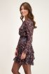 Zwarte jurk met paisley print & bloemen | My Jewellery