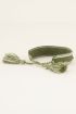 Groene bohemian armband zilveren bedeltjes | My Jewellery