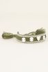 Groene bohemian armband zilveren bedeltjes | My Jewellery