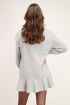 grijze sweater jurk met ruffle | My Jewellery
