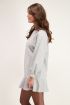 grijze sweater jurk met ruffle | My Jewellery