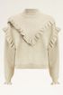 Beige trui met ruffles | My Jewellery