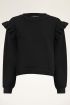 Zwarte sweater met ruffles | Shop My Jewellery