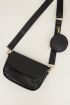 Zwarte tas met patroon | Schoudertas | My Jewellery