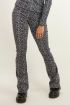 Zwart-witte flared pants dierenprint | My Jewellery