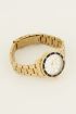 Horloge schakelband en witte wijzerplaat