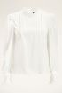 Witte blouse met broderie | My Jewellery