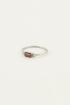 Ring rode steen & diamantjes | My Jewellery