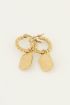 Oorringen bolletjes met plaatje | My Jewellery