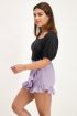 Zwarte jersey embroderie anglaise top