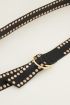 Brede riem met goudkleurige studs | My Jewellery