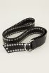 Brede riem met zilverkleurige studs | My Jewellery