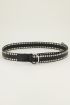 Brede riem met zilverkleurige studs | My Jewellery