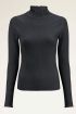 Grey top with turtleneck and structure | My Jewellery