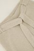 Beige rib broek met ceintuur | My Jewellery