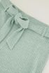 Mint rib broek met ceintuur | My Jewellery
