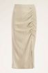 Beige rib rok met split | My Jewellery