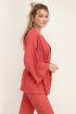 Rode kimono met structuur | My Jewellery