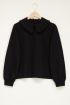 Zwarte sweater met kraag