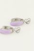 Oorringen lila love | My Jewellery