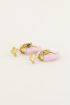 Oorringen roze vlinder | My Jewellery