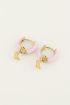 Oorringen roze vlinder | My Jewellery