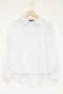 Witte blouse met smock mouwen