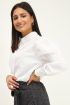 Witte blouse met smock mouwen | My Jewellery