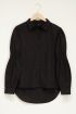 Zwarte blouse met smock mouwen