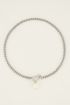Ketting schakel met parel 