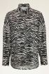 Zwart witte blouse met zebra print | My Jewellery