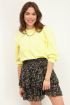 Gele sweater met korte pofmouw | My Jewellery
