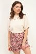 Beige shirt met elastische mouwen | My Jewellery