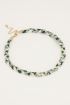 Mintgroene ketting sunrocks gevlochten