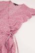 Roze midi jurk met bloemenprint