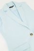 Lichtblauwe mouwloze blazer