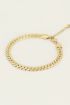 Armband mit flachen Kettengliedern und Motiv